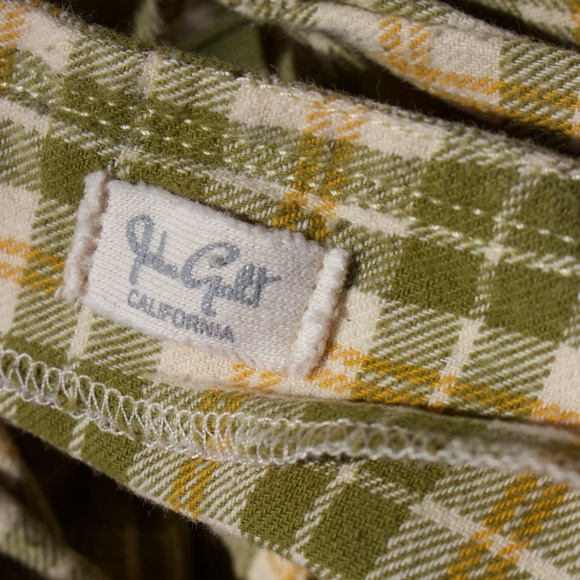 John Galt 100% Cotton Plaid Flannel 90's Style Mini Dress - Picture 17 of 17